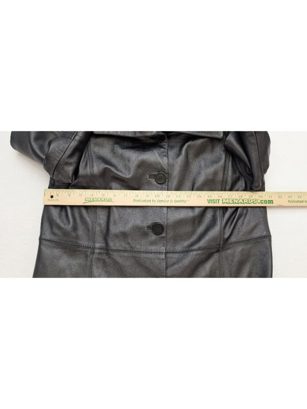 Coldwater Creek Women's Leather Jacket Coat Size M Black - Picture 3 of 11